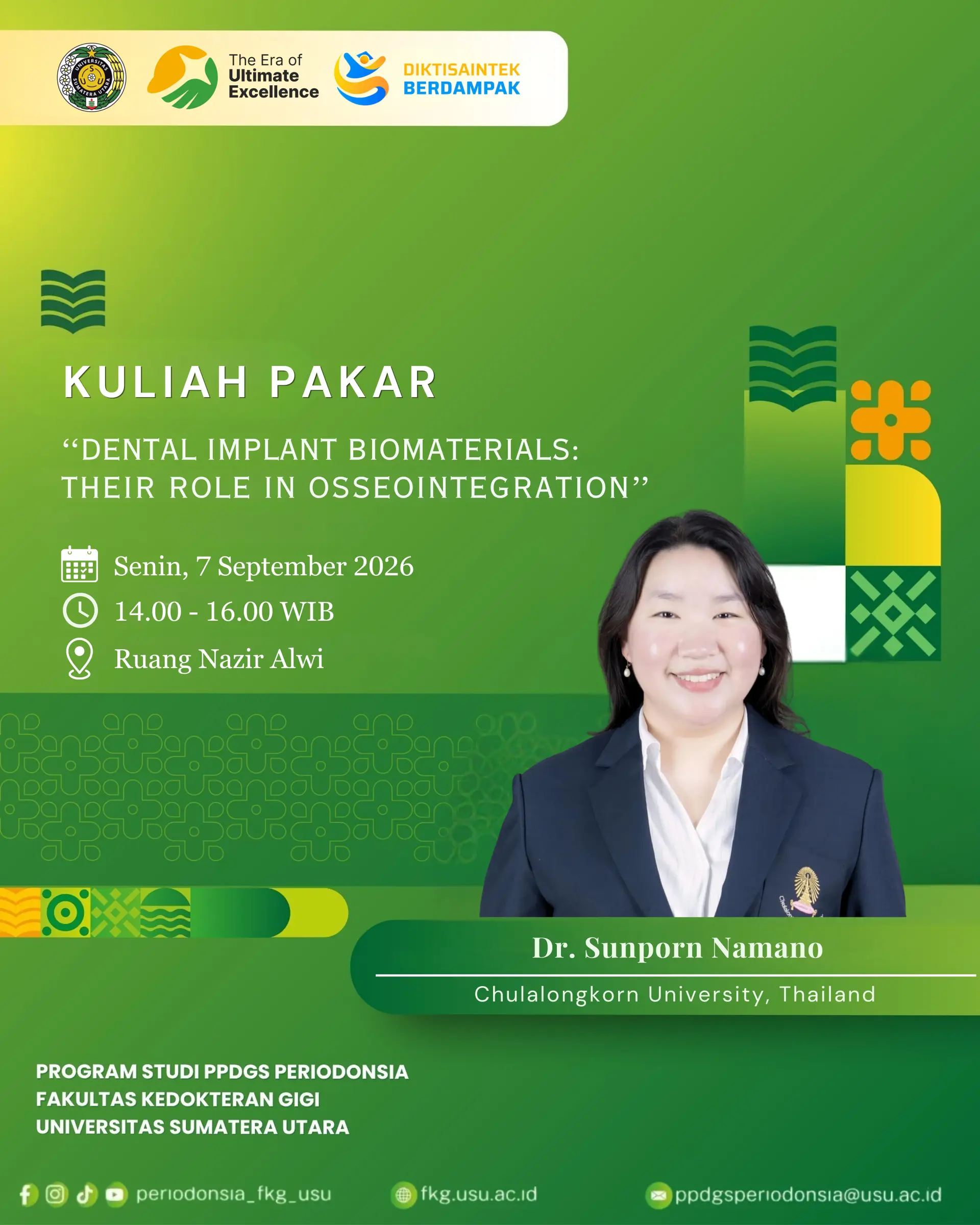 KULIAH PAKAR PPDGS PERIODONSIA FKG USU 2026